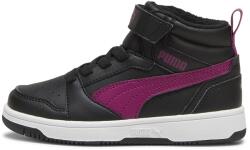 PUMA Puma, Rebound V6 Mid WTR AC+ PS öko-bőr sportcipő, Fekete, Lila, 28 EU (307979-04-10)