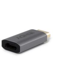 Lindy DisplayPort 1.4 HDMI 2.1 Átalakító Szürke 3cm 41095 (41095)