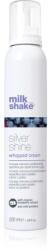 milk_shake® Silver Shine Whipped Cream balsam spumă neutralizeaza tonurile de galben 200 ml