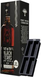  Black Tears Cuban Dry Spiced Rum 0, 7L 40% dd. + jégforma - bareszkozok