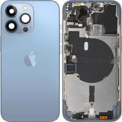 Apple Piese si componente Capac Baterie Apple iPhone 13 Pro, Cu Carcasa Mijloc, Albastru (Sierra Blue), Swap (cap/ai1/cu/al/sw) - vexio