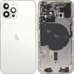 Apple Piese si componente Capac Baterie Apple iPhone 12 Pro, Cu Carcasa Mijloc, Argintiu, Swap (cap/ai1/cu/arg/sw) - vexio