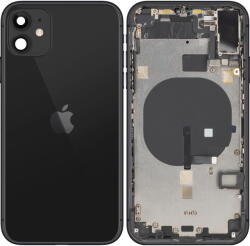 Apple Piese si componente Capac Baterie Apple iPhone 11, Cu Carcasa Mijloc, Negru, Swap (cap/ai1/cu/negr/sw) - vexio