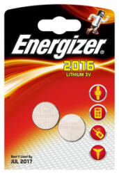 Energizer gombelem 3V CR2016 (2db/csomag) (7638900248340)