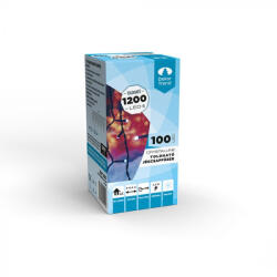 DekorTrend Crystalline toldható LED jégcsapfüzér 300 x 40 cm, 100 db HIDEG FEHÉR LED-del, fekete kábellel, Kül- és beltéri (KAT_205) - dekortrend