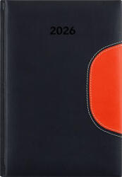 Dayliner Naptár, tervező, B5, heti, DAYLINER Memphis, fekete-narancs (NMB5FKNU) (NMB5FKNU)