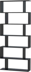 Homcom Modern könyvespolc, Homcom, fekete, 80x23x192 cm