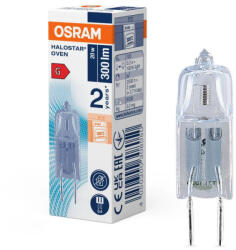 OSRAM 20X1 Átlátszó sütőizzó, G4, 20 W, 64428 OVEN, 450°C