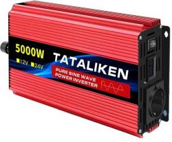  Inverter, tiszta szinuszhullám, nagy teljesítmény, 5000W, 12v 50Hz, 220-240V