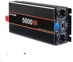  Power Inverter, tiszta szinuszhullám, távirányító, 5000W, 12 V -os, Európa
