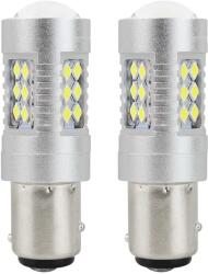 AMiO Żarówki Led Canbus 3030 24smd 1157 Bay15d P21/5w Fehér 12v 24v Amio-01438