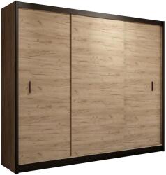 EMS Гардероб с плъзгащи врати SAPHIRA 250x215 см, дъб крафт (MT0012)