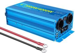  Tiszta szinuszhullám -inverter, 2000W folyamatos teljesítmény, 4000W csúcsteljesítmény, 4kW 12V 220 V 50Hz EU