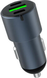 Dviced Incarcator auto Dviced Car charger 60W 1 USB-A, 2 USB-C - Gri (DV250003)