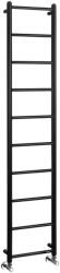 SAPHO DINA 350x1680 mm fürdőszobai radiátor, matt fekete IR378TB (IR378TB)