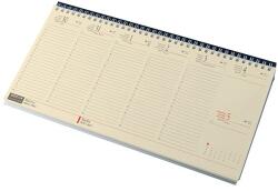REALSYSTEM 2026 7932-11 sárga papíros fekvő fekete asztali naptár (7932-11) - pcx