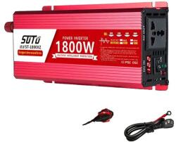  Inverter, tiszta szinuszhullám -forma, LCD képernyő, 1800W DigitalDisplay, 12 V -os, 220V-240V 50Hz