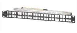 ICINTRACOM INTELLINET Patch panel 48 port, Cat6a, árnyékolt, moduláris, slimline, STP 721028 (721028)