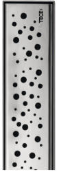 TECE Grila rigola dus Tece drainline drops, inox mat, 90cm, 600931 (600931)