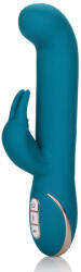 CalExotics Vibrator Iepuras Rocking G Rabbit Signature, 7 Moduri Stimulatoare, Silicon, USB, Albastru, 21.5 cm Vibrator