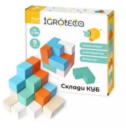 IGROTECO 2 az 1-ben egyensúlyozó játék és kocka-kirakó - pcx