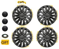  Tesla 3. Model Hub Caps, Kiváló minőségű ABS műanyag, könnyű beépítés, Lr-matte fekete