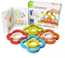 IGROTECO Egyensúlyozó játék színes elemekkel - 24 db-os