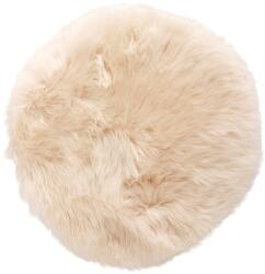 Hübsch Fehér Báránybőr Kerek Ülőpárna Szett 4 db