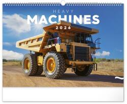REALSYSTEM Falinaptár REALSYSTEM 480x330mm fekvő Heavy machines 2026. 6094-HM (6094-HM)