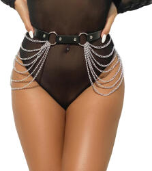 SuperLove Leather Chainbelt Black