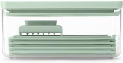 Brabantia Tasty+ Prepping, Slicer and Grater Set zöldség és gyümölcs szeletelő, gyaluló és reszelő szett, cserélhető pengékkel, jáde zöld - 145469