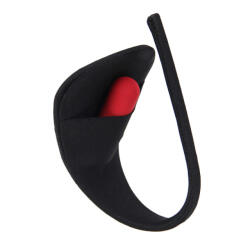SuperLove Invisible Strapless C String with Pocket Black