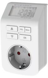 Somogyi Home GAO digitális beltéri időzítő óra, 3680 W, 98 ki- és bekapcsolás / hét, véletlenszerű kapcsolás 0743H (0743H)