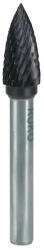 RUKO 116027TC Keményfém turbómaró TiCN, G alak, hegyes végű ívelt 10, 0mm (116027TC)