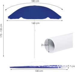 SPRINGOS Bu0022 Strandnapernyő 180 Cm (bu0022)