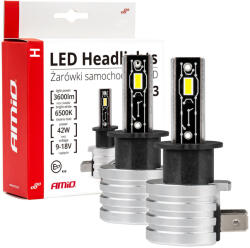 AMiO Led Autólámpák H-mini H3 Sorozat 6500k Canbus Amio-03330