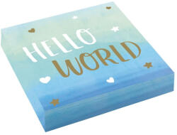 Amscan Baby Boy Hello World Szalvéta 16 db-os 33x33 cm
