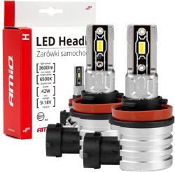 AMiO Led Autólámpák H-mini Sorozat H8 H9 H11 H16 6500k Canbus Amio-03333