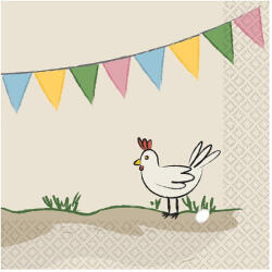 Amscan Farm Party Szalvéta 16 db-os 25x25 cm