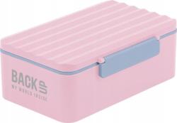 DERFORM Backup Műanyag Csatos Uzsonnás Doboz - Rózsaszín-Szürke, SB6C36 (DERF. SB6C36) (DERF.SB6C36)