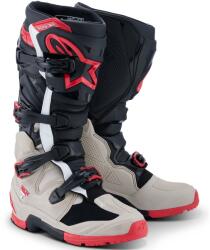 Alpinestars Tech 7 Enduro motoros csizma fekete-világosszürke-piros