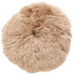 Hübsch Világosbarna Báránybőr Kerek Ülőpárna Szett 4 db