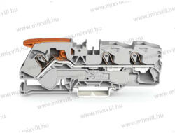Wago 2116-1301 Topjob S Push-in Cage Clamp 3P sorkapocs működtető karral (0, 5. . . 16mm2) 76A szürke (2116-1301)