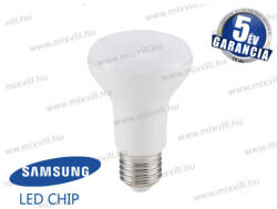 V-TAC SKU-143 LED lámpa E27 spot R63 6W 6400K 570lm IP20 120° vil. szög Samsung Chip 5 Év Garancia A+ (143)