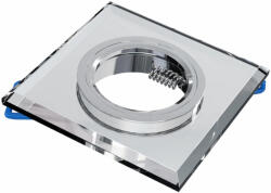 OMU Lighting SPB-GU10-IP20-S-KFGA üveg fém szögletes süllyesztett fix spot keret tükör GU10/MR1 (SPB-GU10-IP20-S-SFGA)
