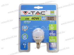 V-TAC SKU-4331 Led lámpa E14 gömb 6W 470lm 3000K IP20 240V V-TAC (4331)