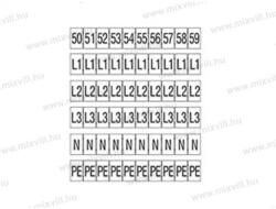 XBS Jelző számok 0-9 (új XBS sorkapcsokhoz)