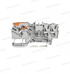 Wago 2102-1301 Topjob 3 vezetékes átmenő sorkapocs működtető karral 0, 25-4mm2 24A szürke (2102-1301)