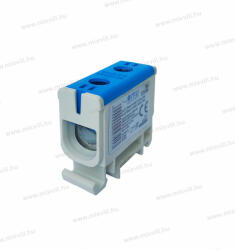 OMU system TUK22550N 2x2, 5-50mm2 160A CU: 145A AL 1 pólusú kék csatlakozókapocs sorkapocs (TUK22550N)