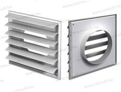 Vents MV 250/150 VJ ABS Szellőzőrács 150mm gravitációs zsaluval, 250x250mm négyszögletes (MV 250/150 VJ)
